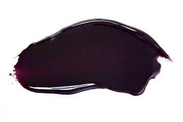 Blueberry purée on white background