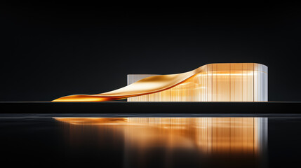 Modern Art Style Streamlined Architecture