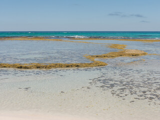 Partially exposed reef at Penington Bay on Kangaroo Island, Australia