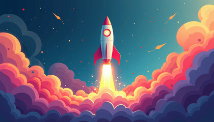 Rocket Launch into the Cosmos