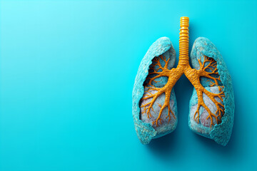 World asthma day concept featuring breathing mask close-up for health awareness design