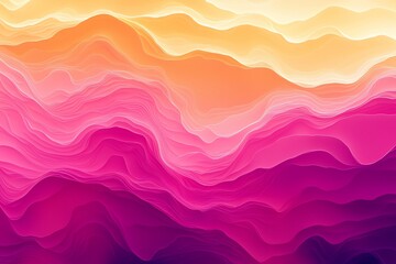 Fototapeta premium Abstract Waves of Color: A Harmony of Warm Tones and Fluid Motion