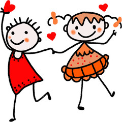 Stick figure Doodle, Wedding Clipart, Valentine Png, Couple Clipart, Ceremony Clipart, Married Clipart, Hand drawn Clipart, Engagement ,Love