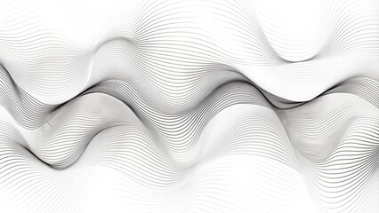 3D wave lines pattern smooth curve flowing dynamic black isolated on white background for concept of technology, digital, science, music. Abstract wave line. Digital frequency equalizer