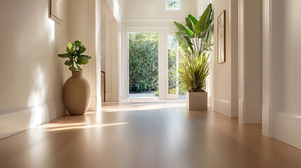 Lichtdurchfluteter, moderner Wohnraum mit viel Licht und Schattenspiel - Konzept Immobilien 