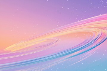 Dreamy Cosmic Swirl: A Blend of Pastel Colors in a Celestial Expanse