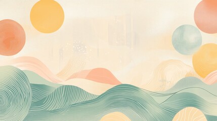 Abstract Gradient Waves and Circular Patterns Design