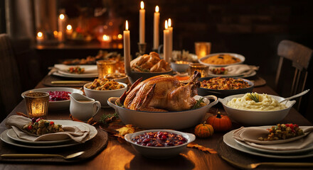 Fototapeta premium High-quality photo related to thanksgiving meals