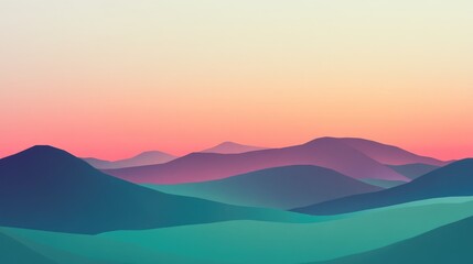 Elegant Gradient Landscape with Smooth Color Transitions