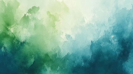 Obraz premium Abstract Watercolor Texture With Soft Blue And Green Shades. Blue And Green Watercolor Texture