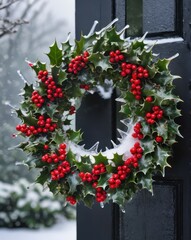 A close-up of a beautifully crafted silver Christmas ornament resting on a polished wooden table. The ornament features intricate frosted designs and delicate glittering patterns. In the background, a