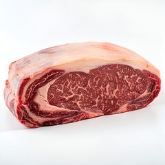 Obraz premium wide view of marbled steak