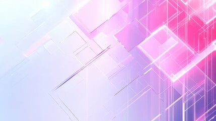 Fototapeta premium Modern Tech Background with Light Lines and Nodes