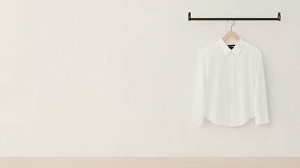 white clothes hanger