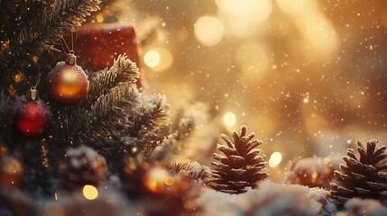 Christmas and New Year background.