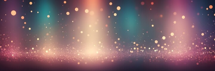 Romantic Bokeh Lights with Two-Color Gradient for New Year Parties