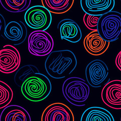 seamless pattern with geometric shapes