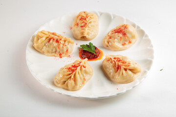 Fresh and juicy dumplings with filling