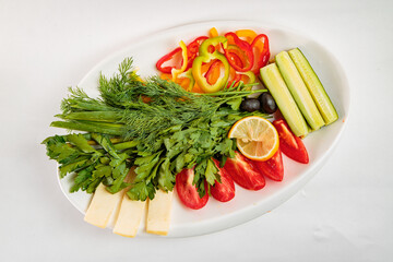 Fresh and tasty variety of snacks