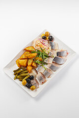 Fresh and tasty variety of snacks