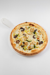 Fresh and juicy pizza with filling