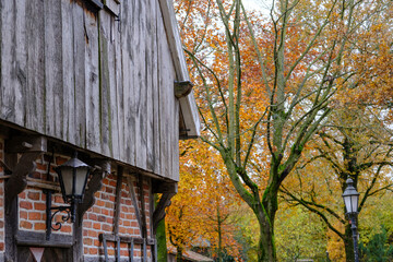 Herbstzeit im Dorf Weseke im Münsterland