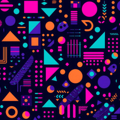 Fototapeta premium seamless pattern with geometric shapes