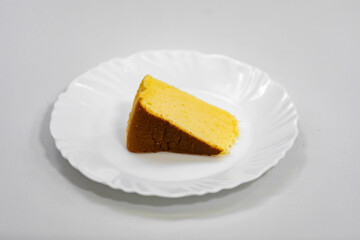Traditional Japanese cheese cake, light cotton cake, cloud cake