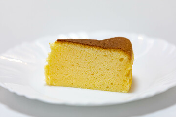 Traditional Japanese cheese cake, light cotton cake, cloud cake