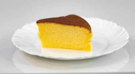 Traditional Japanese cheese cake, light cotton cake, cloud cake
