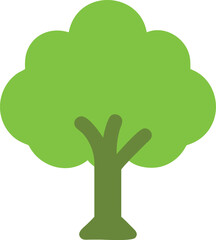 Tree with leaves icon vector illustration