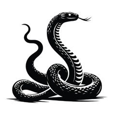 Silhouette Snake vector
