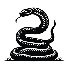 Fototapeta premium silhouette snake vector