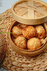 Fresh and juicy dumplings with filling