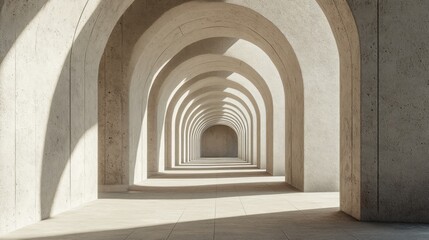 Sunlit Archway: A Modern Architectural Masterpiece