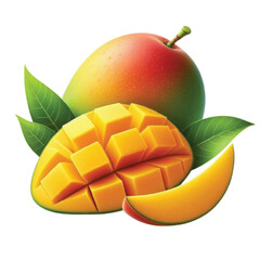 Slice Mango vector