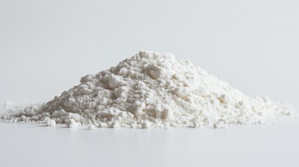 A Pristine Mound of Flour: A Baker's Essential Ingredient