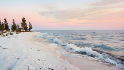 Obraz premium The Tranquil Coast of the Baltic Sea