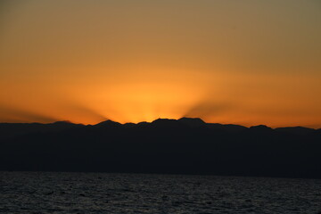 Sunset on the beach