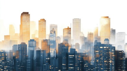 Obraz premium constructing city background 