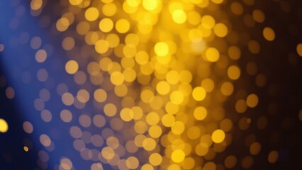 Golden Bokeh Lights: Captivating Background for Festive Celebrations, Holiday Cards, and Creative Designs