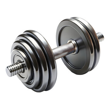 big dumbbell on transparent background