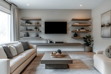 Living room interior in house.