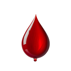 Obraz premium blood drop on transparent background