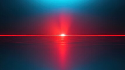 Abstract Red Light Reflection