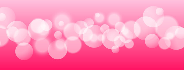 Pink background, Abstract background with bokeh, Pink bokeh, Pink banner