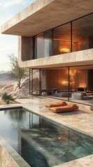 Obraz premium Design the house of the future architecture.