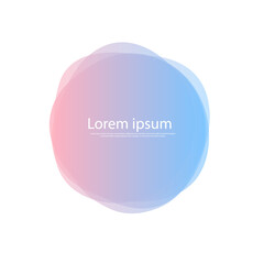 Gradient shape, gradient bubble