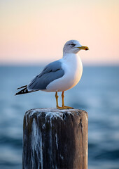 seagull on the pier