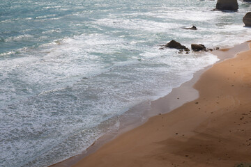 waves on the beach